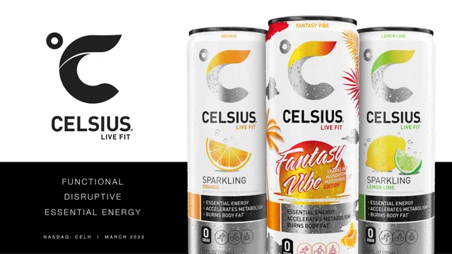 Celsius Holdings — Brand Cover Slide investment banking deck cover