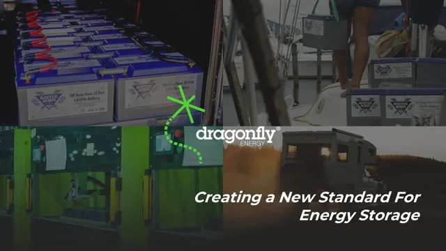 Dragonfly Energy — Creating a New Standard For Energy Storage investment banking deck cover
