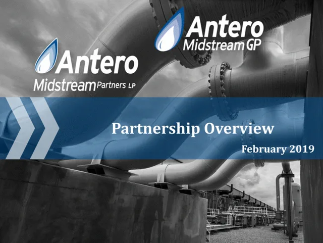 Antero Midstream Partners — Partnership Overview investment banking deck cover