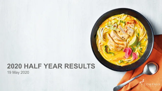 Compass Group — 2020 Half Year Results investment banking deck cover