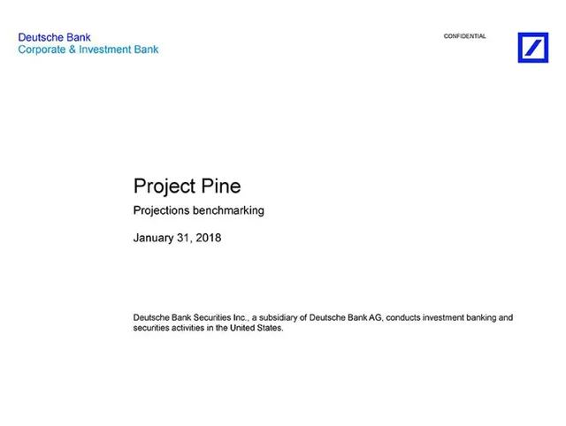 Deutsche Bank — Project Pine investment banking deck cover
