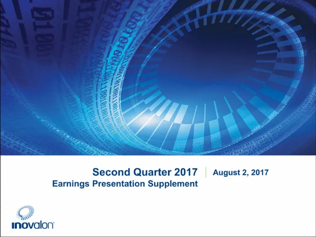 Inovalon — Second Quarter 2017 Earnings Presentation Supplement investment banking deck cover