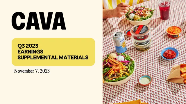 Cava investment banking deck cover