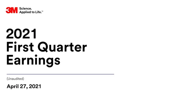 3m — 2021 First Quarter Earnings investment banking deck cover