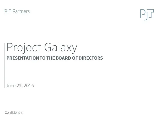 Pjt Partners — Project Galaxy investment banking deck cover