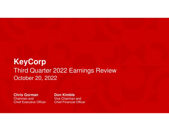 Keycorp investment banking deck cover