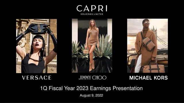 Capri Holdings — Capri Holdings Limited investment banking deck cover
