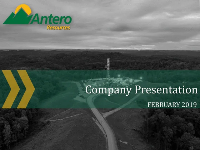 Antero Midstream Partners — Company Presentation investment banking deck cover