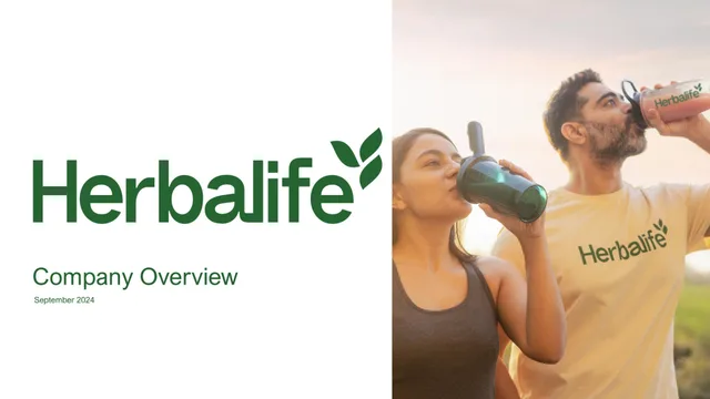 Herbalife — Company Overview investment banking deck cover