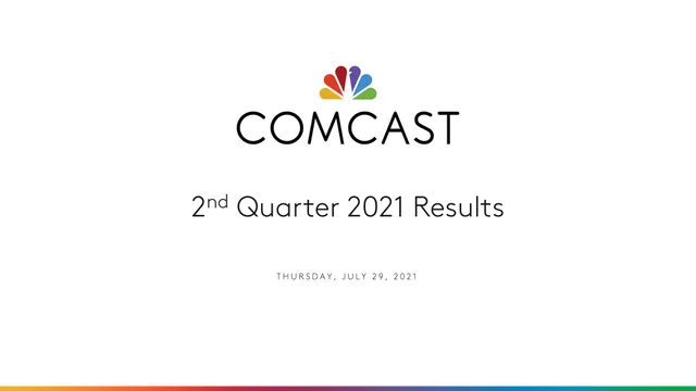 Comcast investment banking deck cover