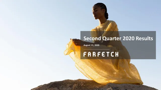 Farfetch — Second Quarter 2020 Results investment banking deck cover