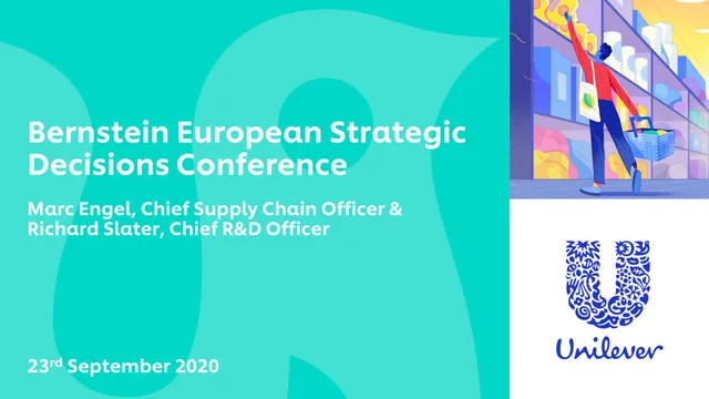 Unilever — Bernstein European Strategic Decisions Conference investment banking deck cover