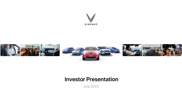 Vinfast — Investor Presentation investment banking deck cover