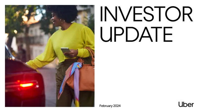 Uber — Investor Update deck cover