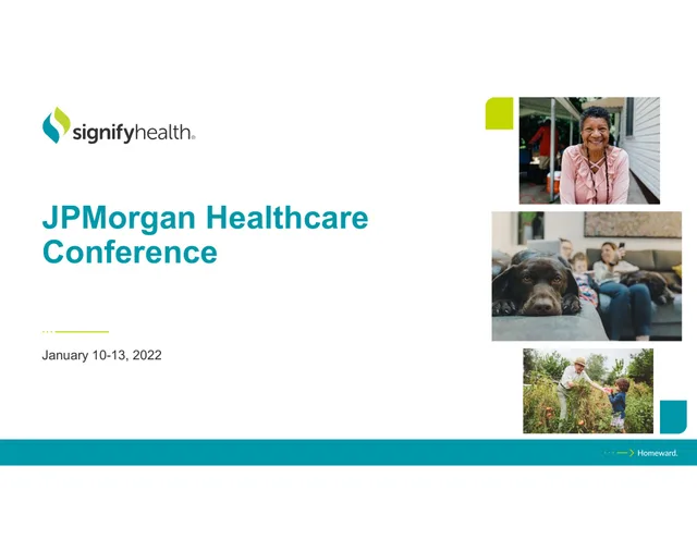 Signify Health — JPMorgan Healthcare Conference investment banking deck cover