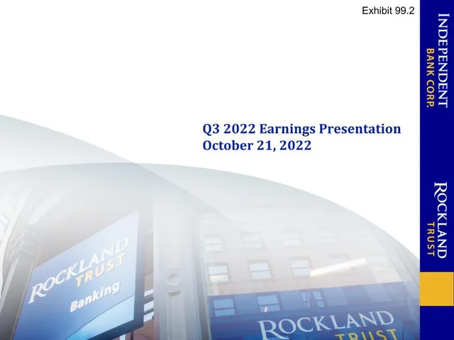 Independent Bank Corp — Q3 2022 Earnings Presentation investment banking deck cover