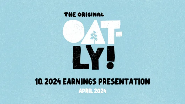 Oatly — Title Slide investment banking deck cover