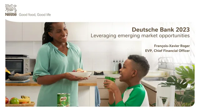 Nestle — Deutsche Bank 2023 investment banking deck cover