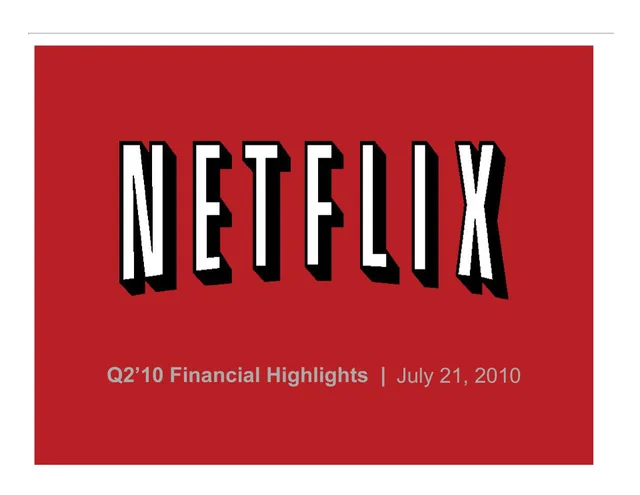 Netflix — cover slide deck cover