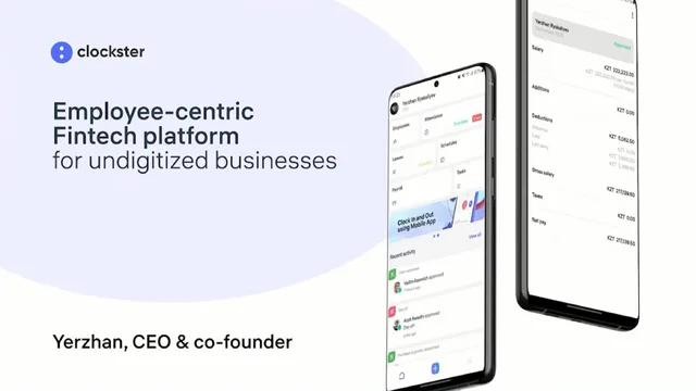Clockster — Employee-centric Fintech platform for undigitized businesses investment banking deck cover