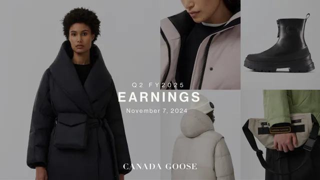 Canada Goose — Earnings investment banking deck cover