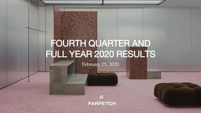 Farfetch — Fourth Quarter And Full Year 2020 Results investment banking deck cover