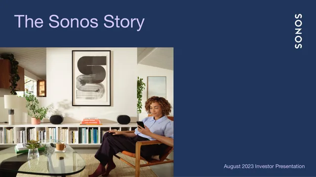 Sonos — The Sonos Story investment banking deck cover
