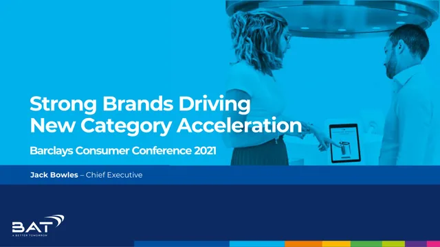 Bat — Strong Brands Driving New Category Acceleration investment banking deck cover