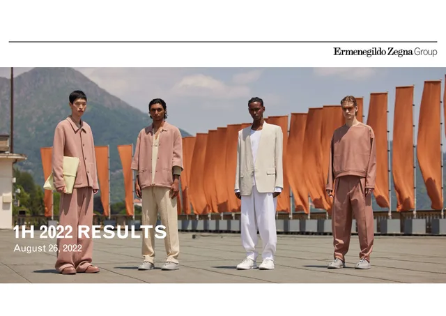Zegna — 1h 2022 Results investment banking deck cover