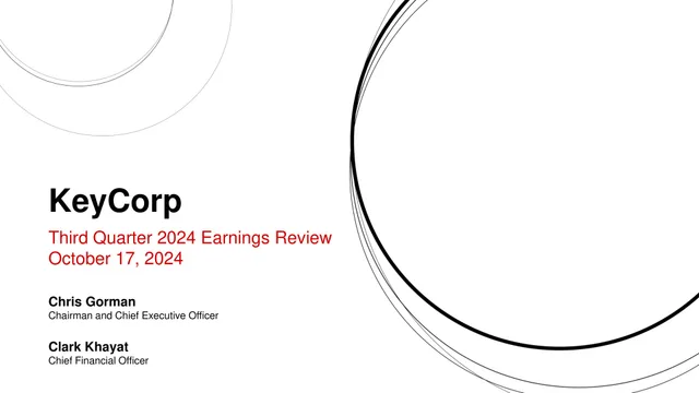 Keycorp investment banking deck cover