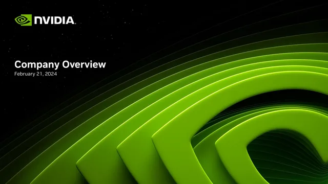 Nvidia — Company Overview deck cover