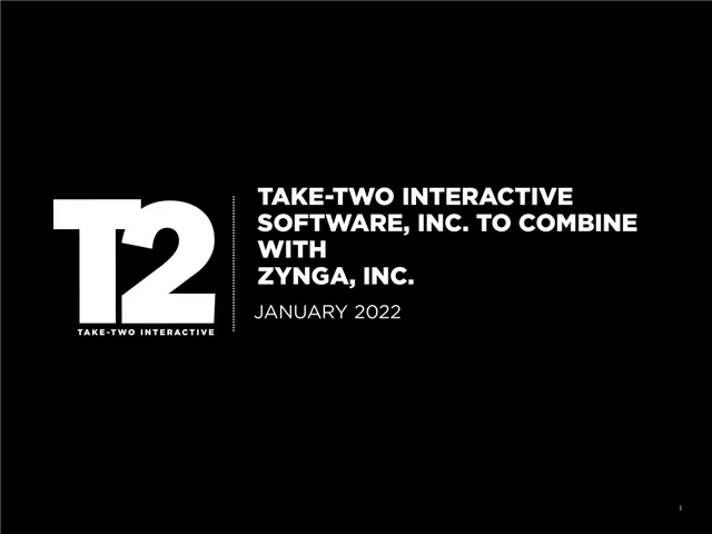 Take Two Interactive — Title Slide investment banking deck cover