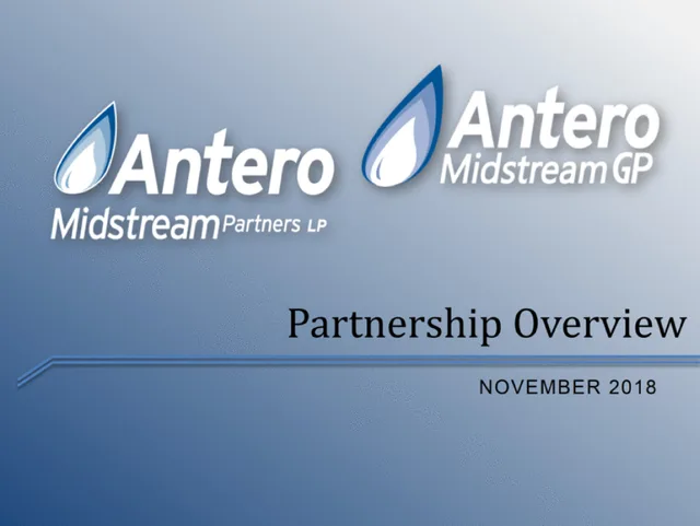 Antero Midstream Partners — Partnership Overview investment banking deck cover