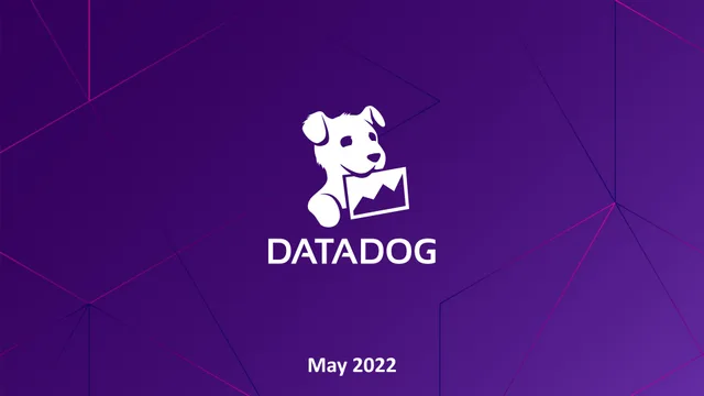 Datadog investment banking deck cover