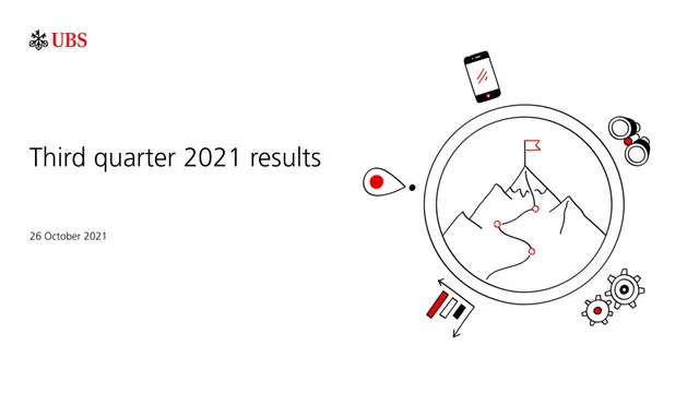 UBS — Third quarter 2021 results investment banking deck cover