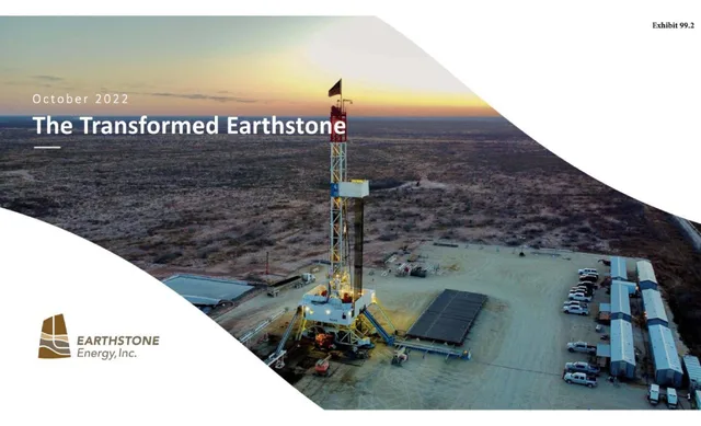 Earthstone Energy — The Transformed Earthstone investment banking deck cover