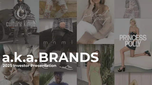 A K A Brands — a.k.a. BRANDS investment banking deck cover