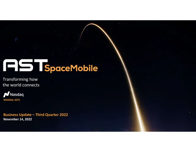 Ast Spacemobile — Cover Slide investment banking deck cover