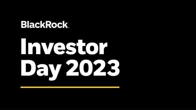 Blackrock — Investor Day 2023 investment banking deck cover