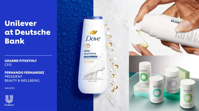 Unilever — Unilever at Deutsche Bank investment banking deck cover