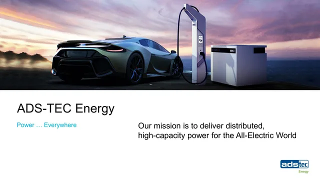 Ads Tec Energy — ADS-TEC Energy investment banking deck cover