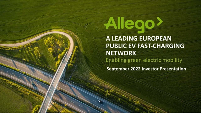 Allego — A Leading European Public Ev Fast-charging Network investment banking deck cover
