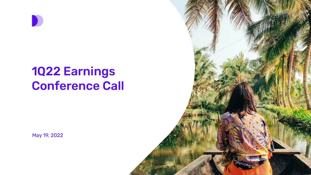 Despegar — 1Q22 Earnings Conference Call investment banking deck cover