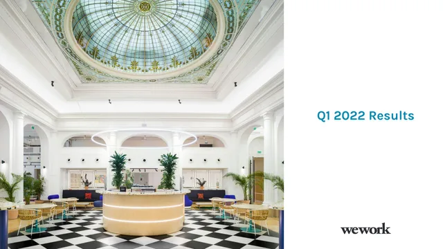 Wework — Q1 2022 Results investment banking deck cover