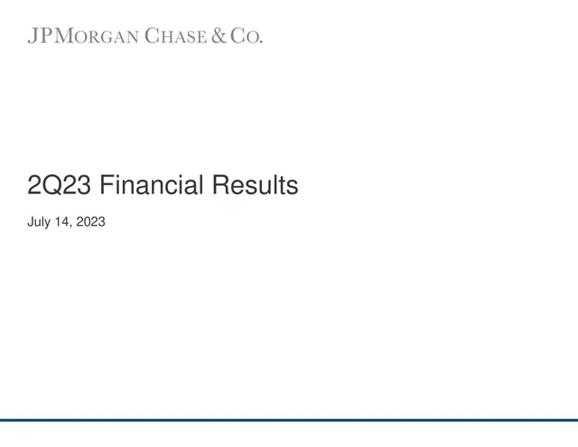 J P Morgan — 2Q23 Financial Results investment banking deck cover