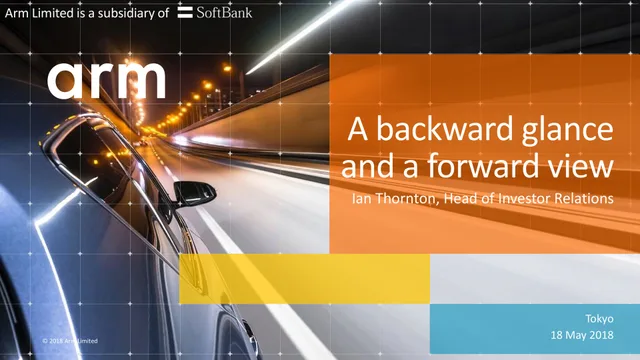 Arm — A backward glance and a forward view investment banking deck cover