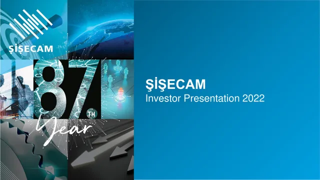 Sisecam Resources — Şi̇şecam investment banking deck cover