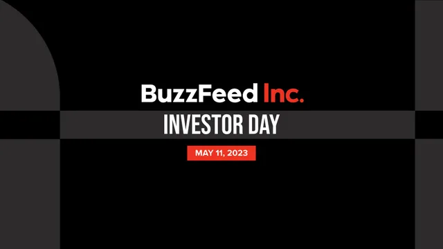 Buzzfeed — Investor Day investment banking deck cover
