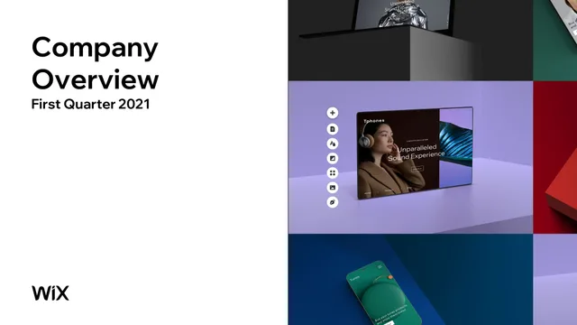 Wix — Company Overview investment banking deck cover