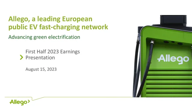 Allego — Allego, a leading European public EV fast-charging network investment banking deck cover